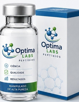Frasco e caixa Optima Labs Peptídios